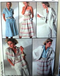 7272 CAMISOLE,UNLINED SHAPE JACKET,SS SHIRT,BOTTOMS PATTERN 8